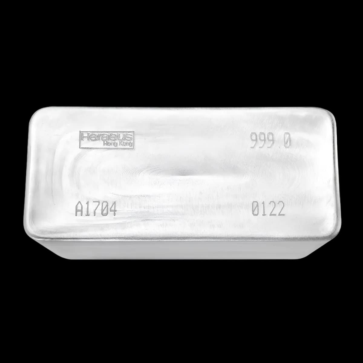1000oz Heraeus Silver Cast Bar