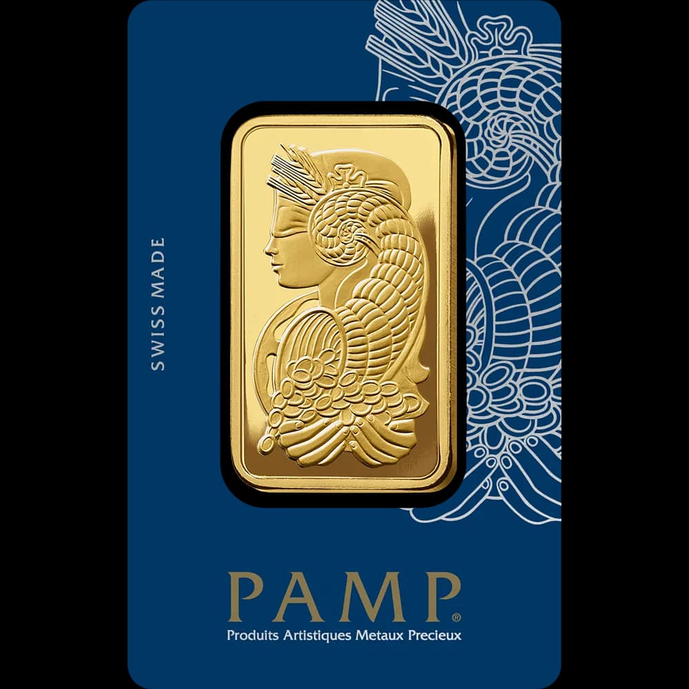 100g PAMP Suisse Lady Fortuna Minted Bar
