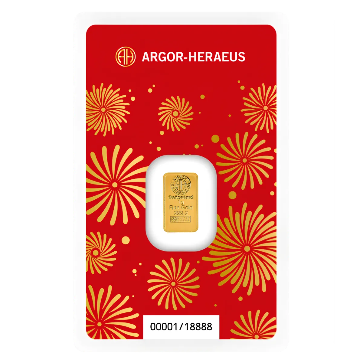 1g Argor-Heraeus 2026 "Year of the Horse" Gold Minted Bar — 999.9 gold bar