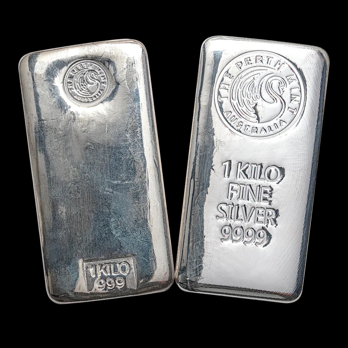 1kg Perth Mint Silver Cast Bar