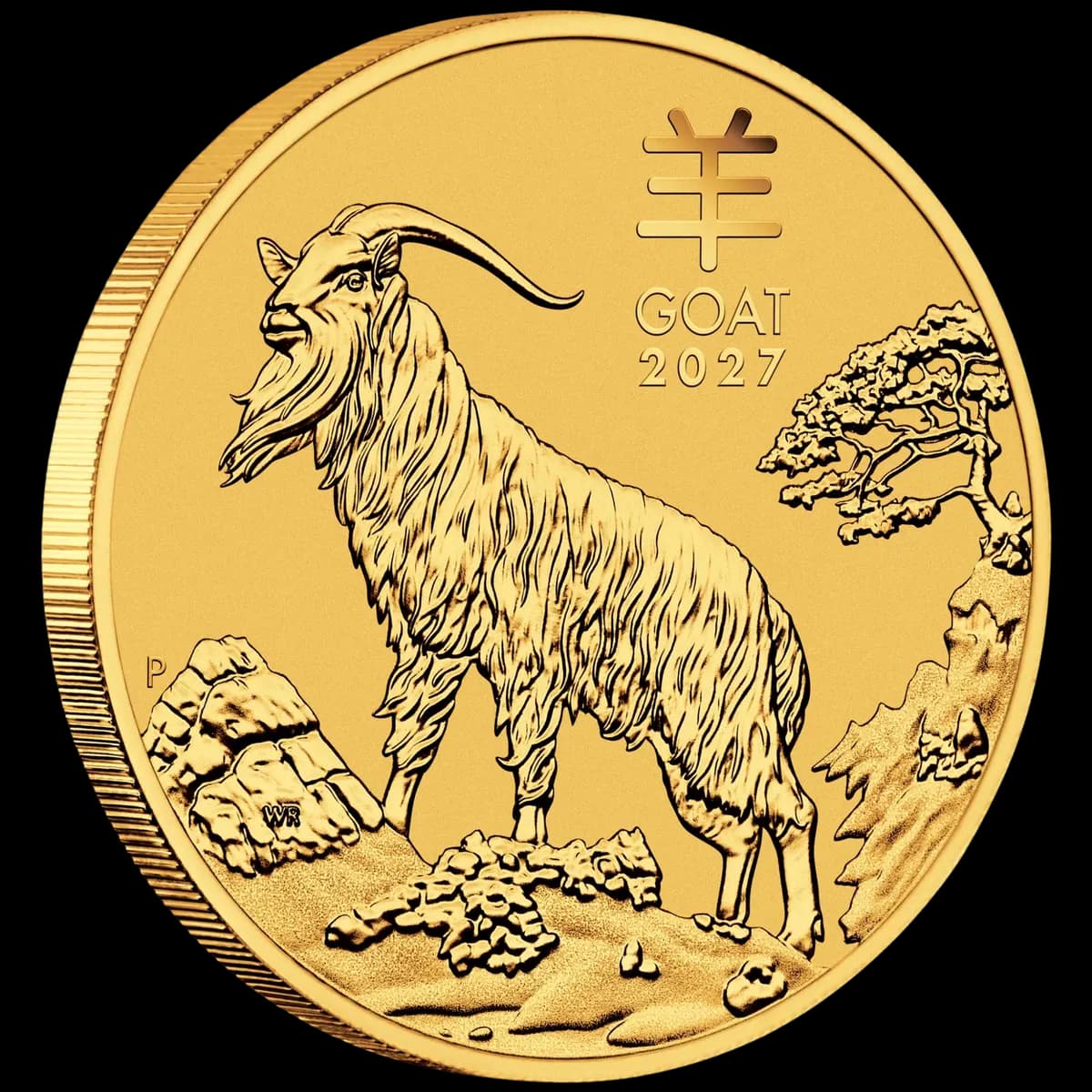 1oz Perth Mint Gold Lunar III Goat Coin 2027 *NEW