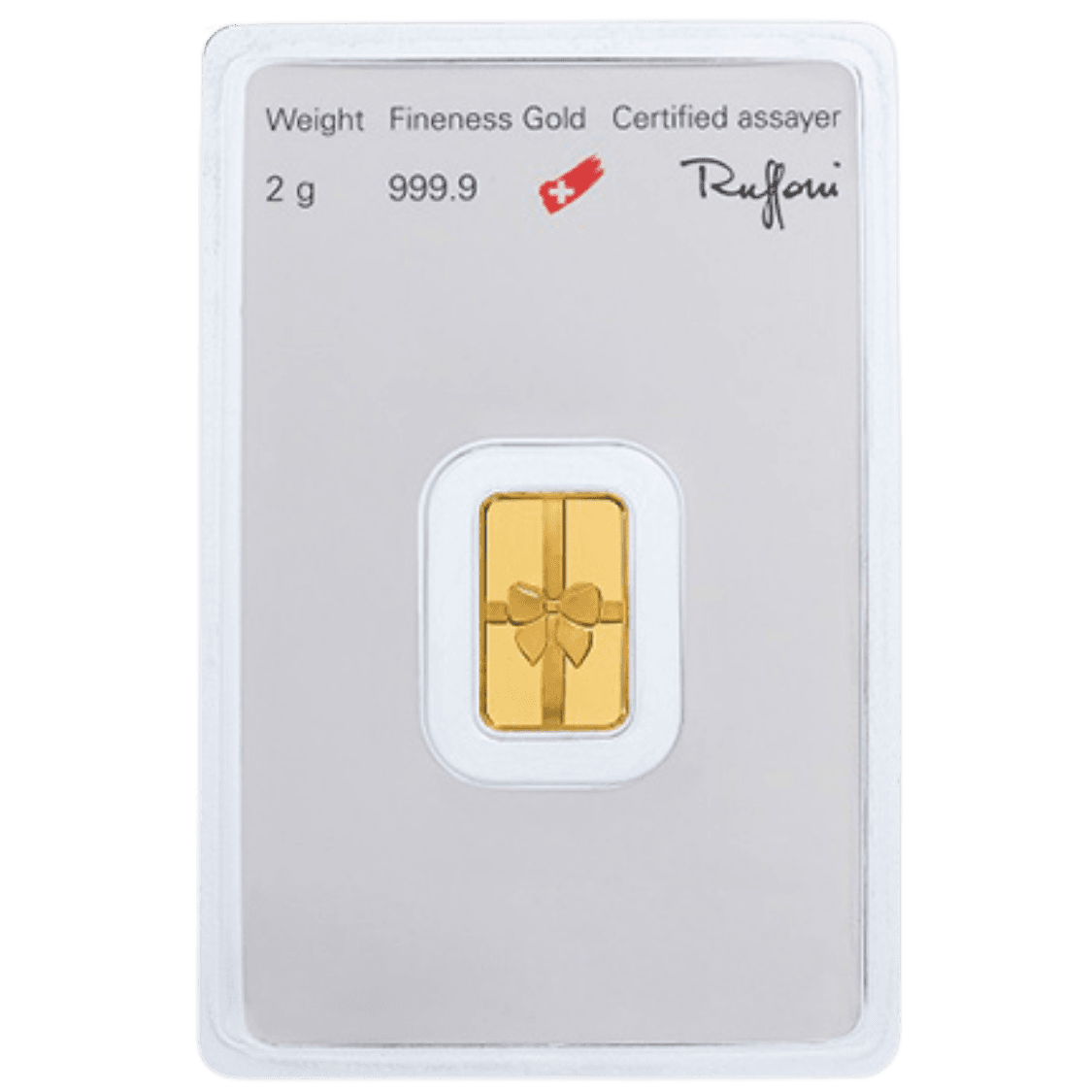 2g Argor-Heraeus Gold Gift Bar