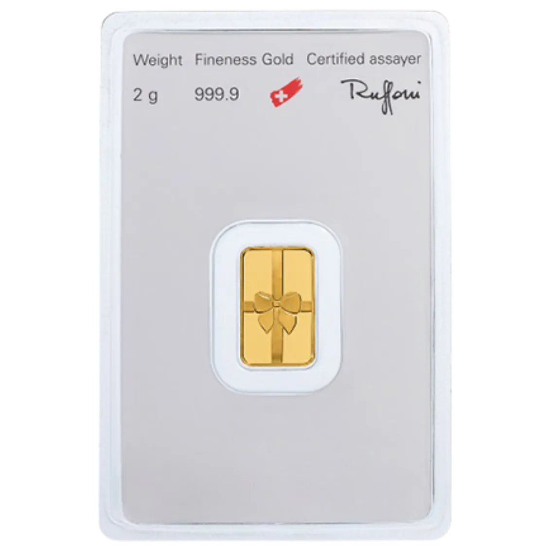 2g Argor-Heraeus Gold Gift Bar