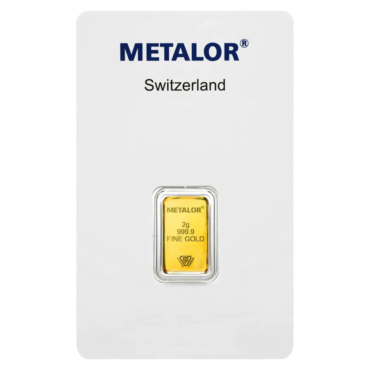 2g Metalor Gold Bar *Circulated — 999.9 gold bar