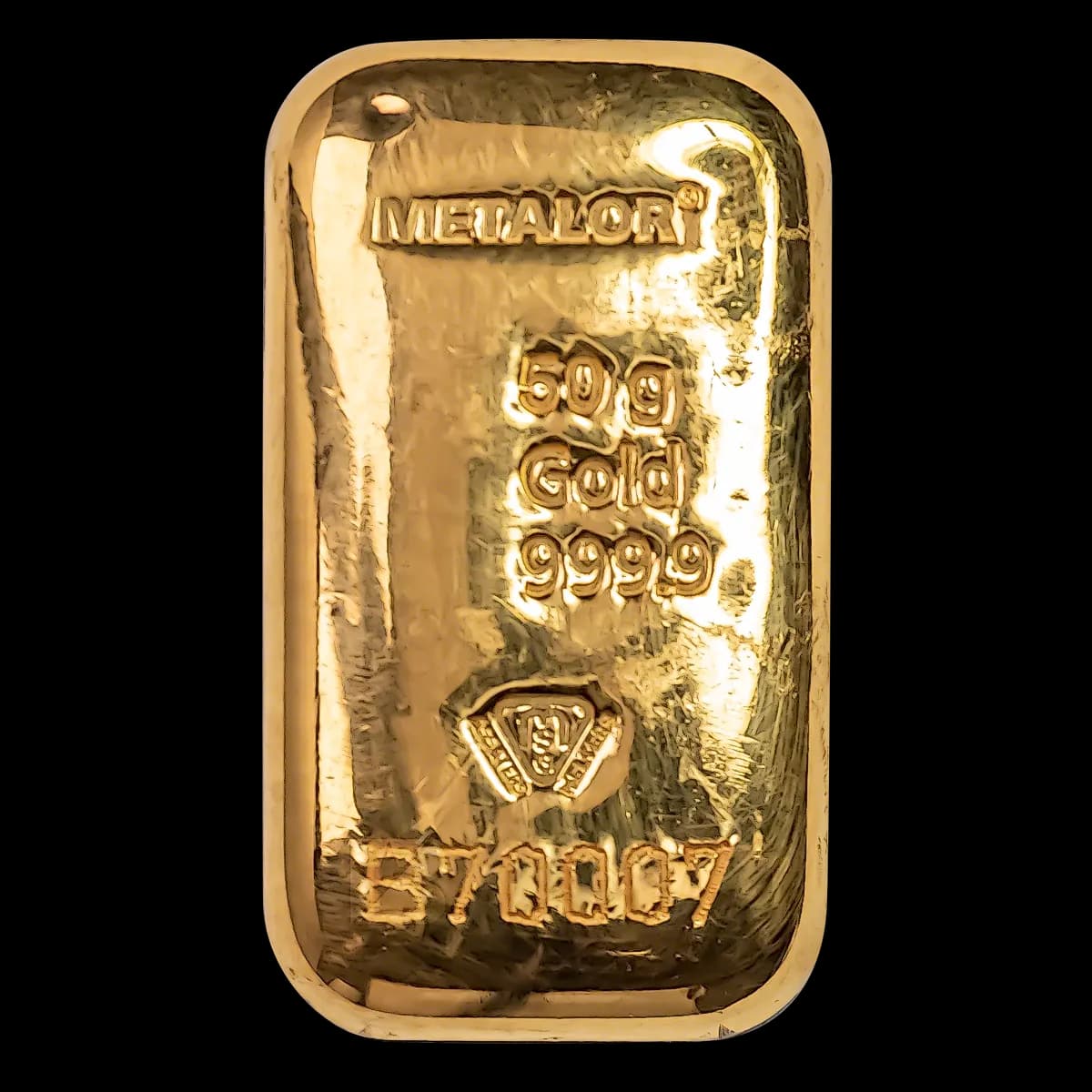 50g Metalor Gold Cast Bar
