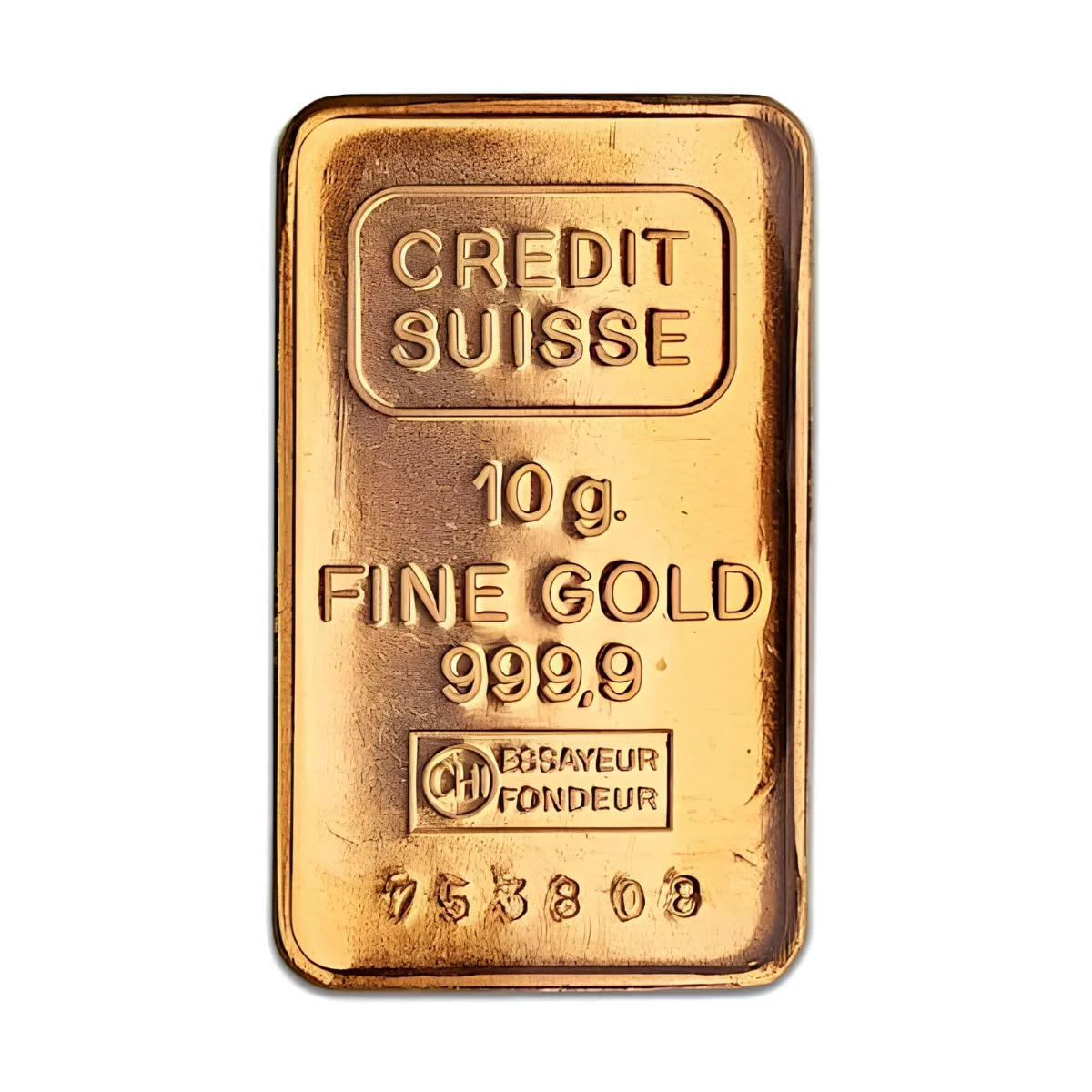 10g Credit Suisse Gold Minted Bar