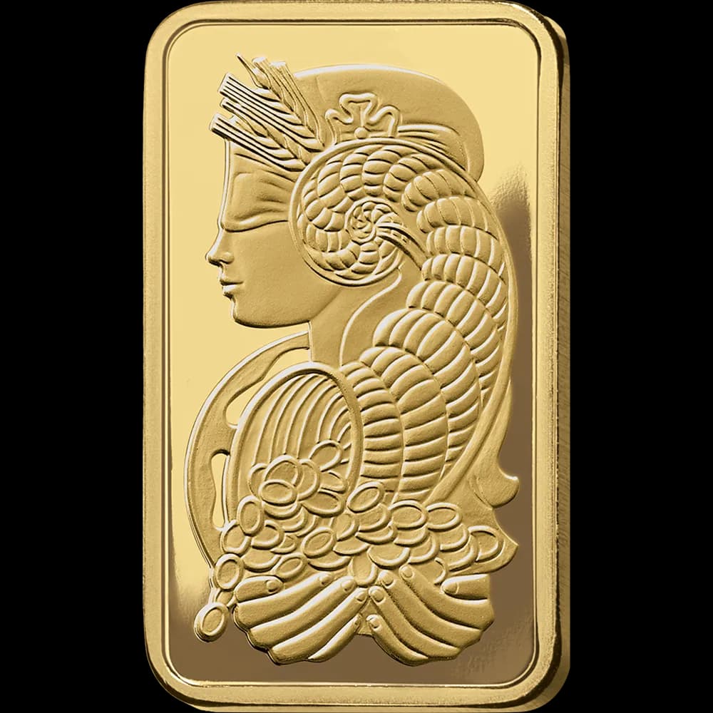 20g PAMP Suisse Lady Fortuna Gold Bar — 999.9 gold bar, view 3