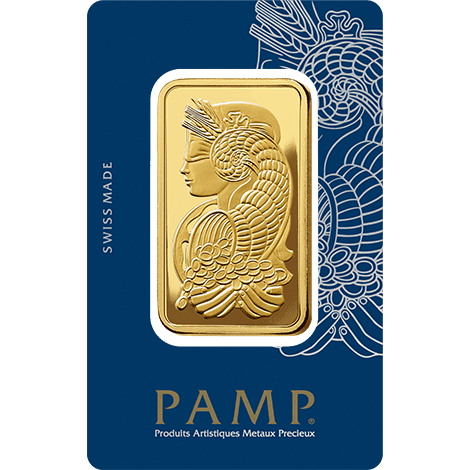 50g PAMP Suisse Lady Fortuna Gold Bar