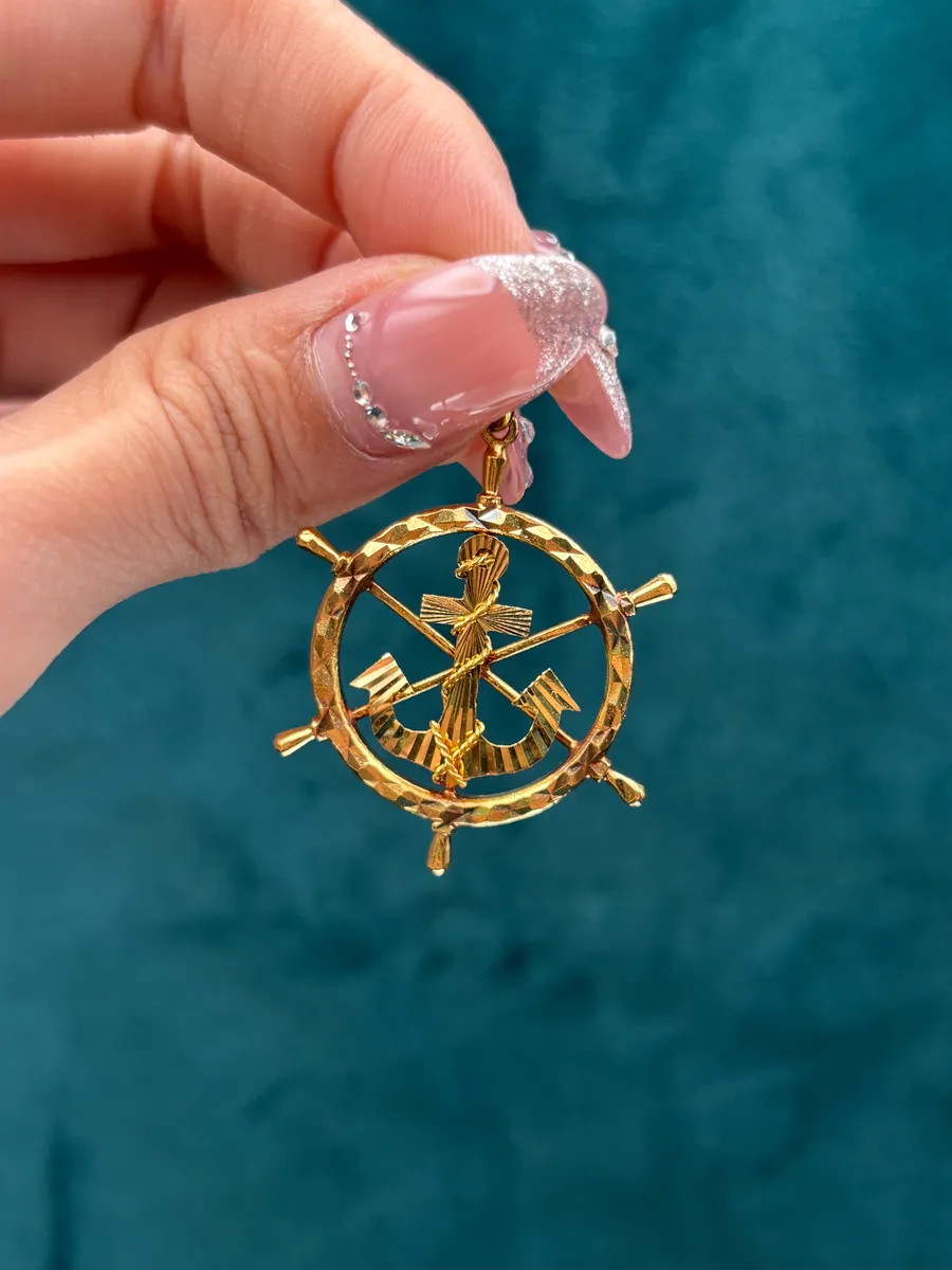 20K Gold Anchor Pendant | 4.92 g