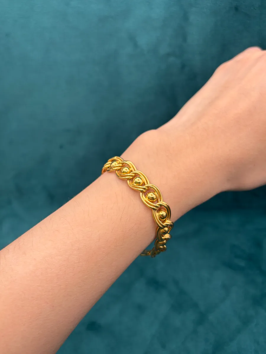 22K Egyptian Chain Gold Bracelet | 14.53 g, view 2