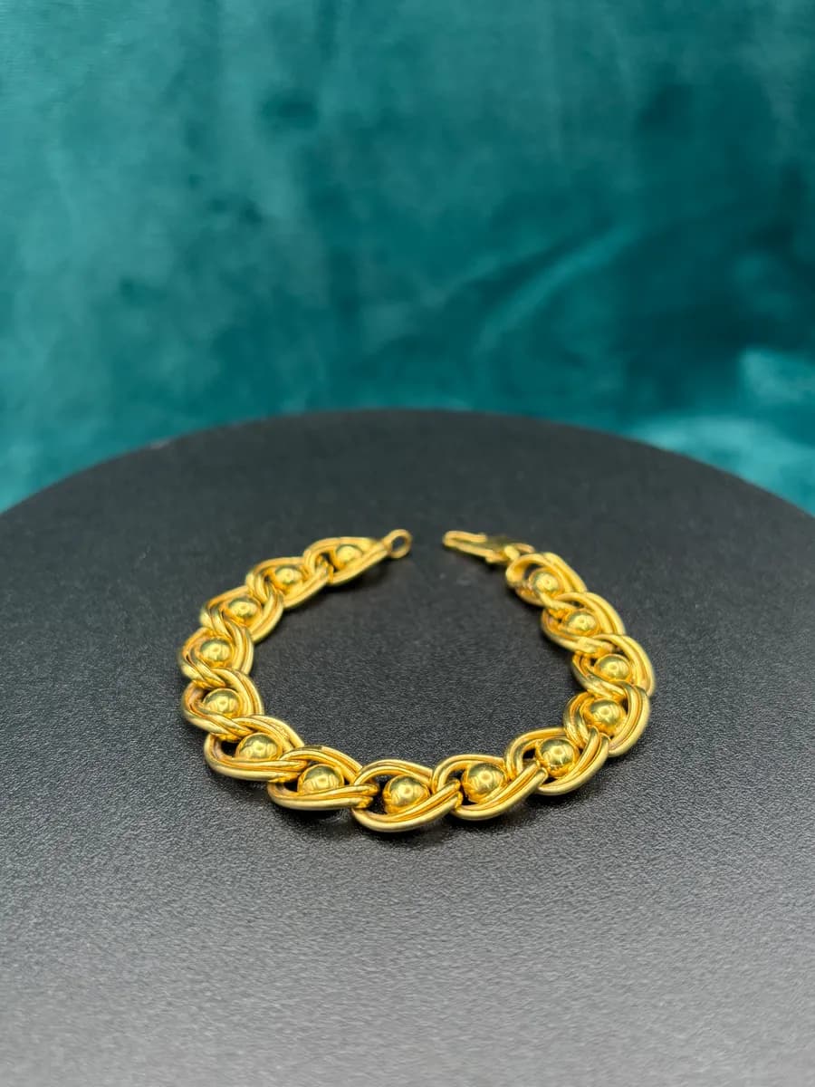 22K Egyptian Chain Gold Bracelet | 14.53 g