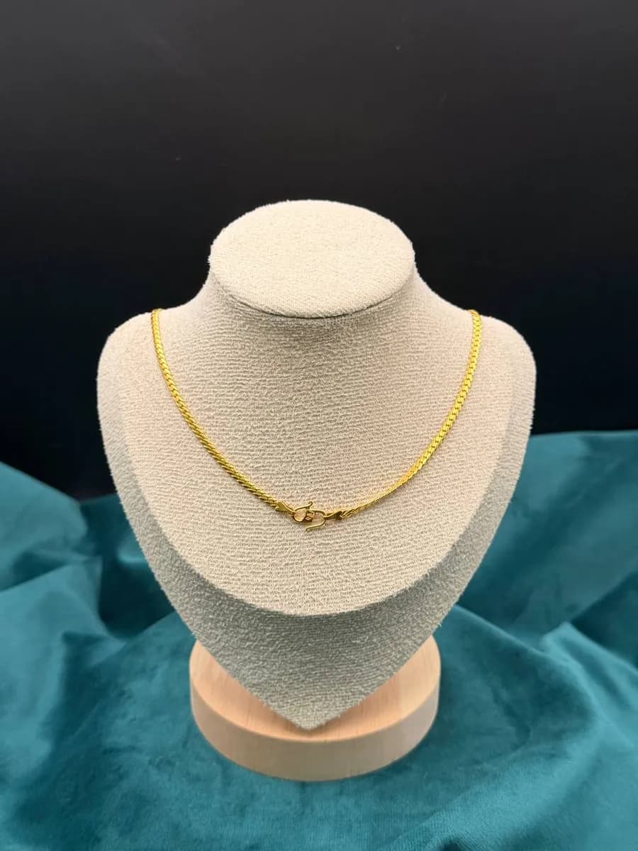 22K Gold Snake Necklace | 14.64 g, view 2